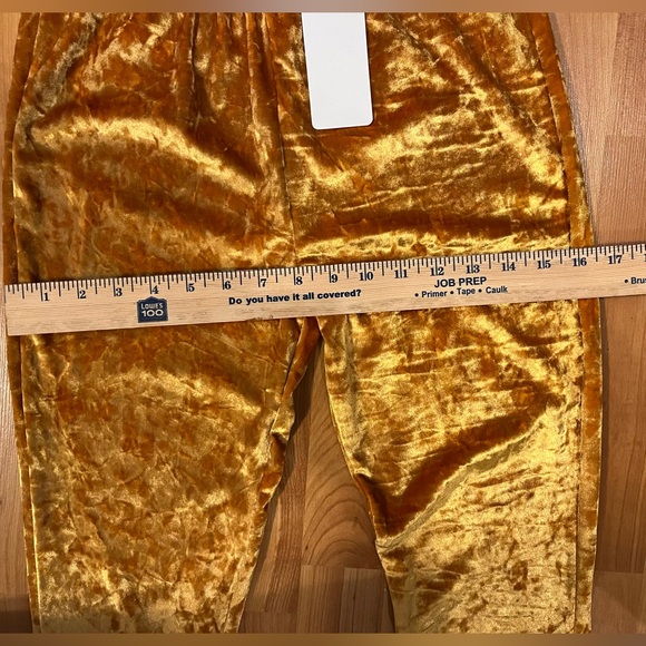 🌺Daisy Del Sol Crushed Velvet Stretchy Pull On Bell Bottom/Flare Pants Sz S NWT - Picture 7 of 8